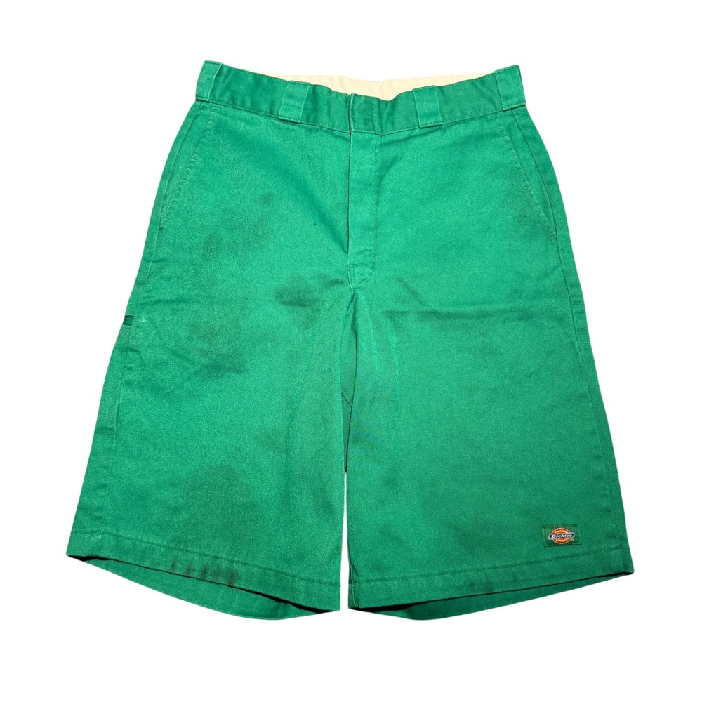 Dickies Mens Loose Fit Multi Pocket Work Shorts Green Size 32 Utility Skate